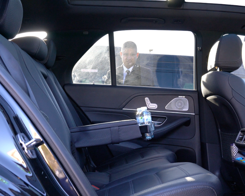 Complimentary bottled water in Perth chauffeur vehicle