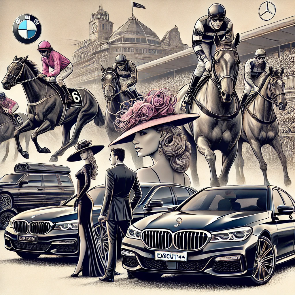 Arrive in luxury to Melbourne Cup events with Perth Executive Chauffeurs, featuring premium vehicles like the BMW 7 Series and Mercedes-Benz V-Class