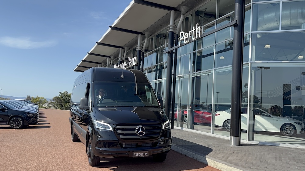 Mercedes-Benz Sprinter chauffeur vehicle Perth